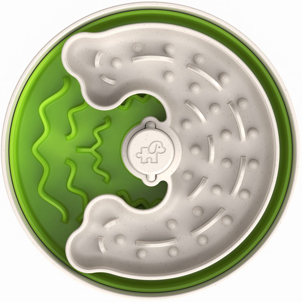 KOHE-VERSARY 10% OFF: Puzzle Feeder Lite Interactive Dog Bowl (Green)