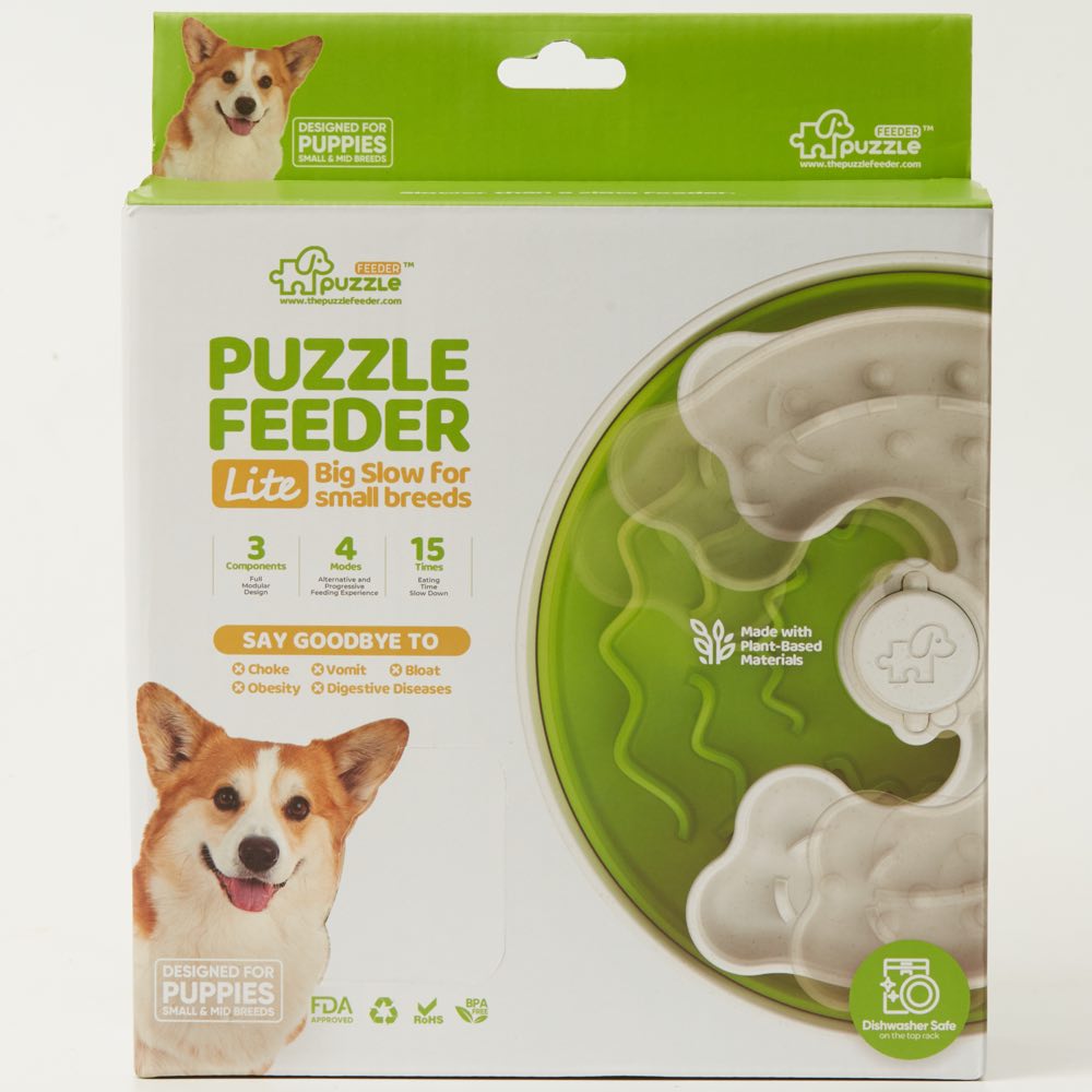 KOHE-VERSARY 10% OFF: Puzzle Feeder Lite Interactive Dog Bowl (Green)