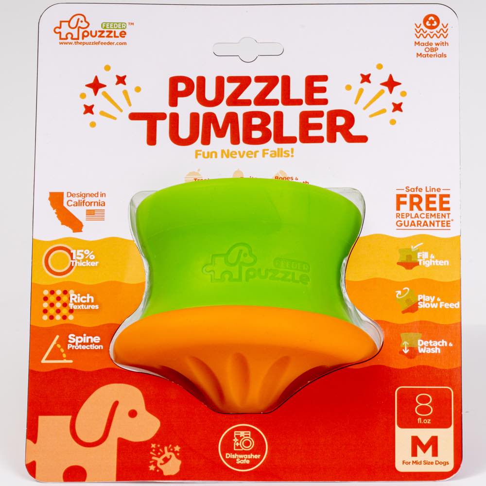 KOHE-VERSARY 10% OFF: Puzzle Feeder Tumbler Interactive Dog Toy (Small / Medium)