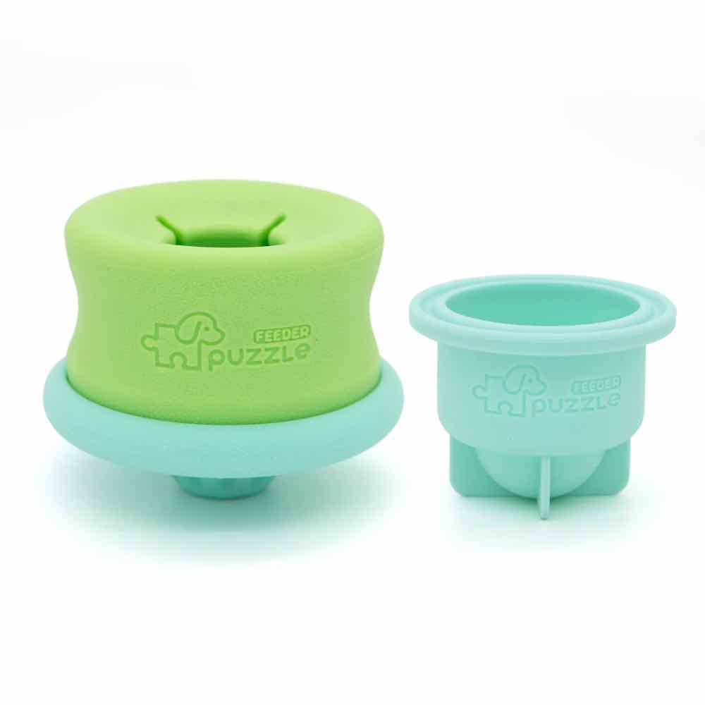 Puzzle Feeder Lickpop Green Interactive Treat Dispensing Dog Toy - Kohepets