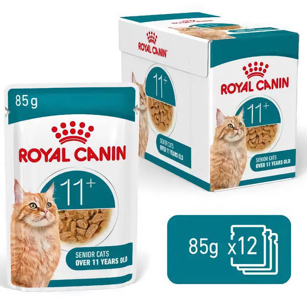 Royal Canin Ageing 11+ Senior Pouch Cat Food 85g x12 - Kohepets