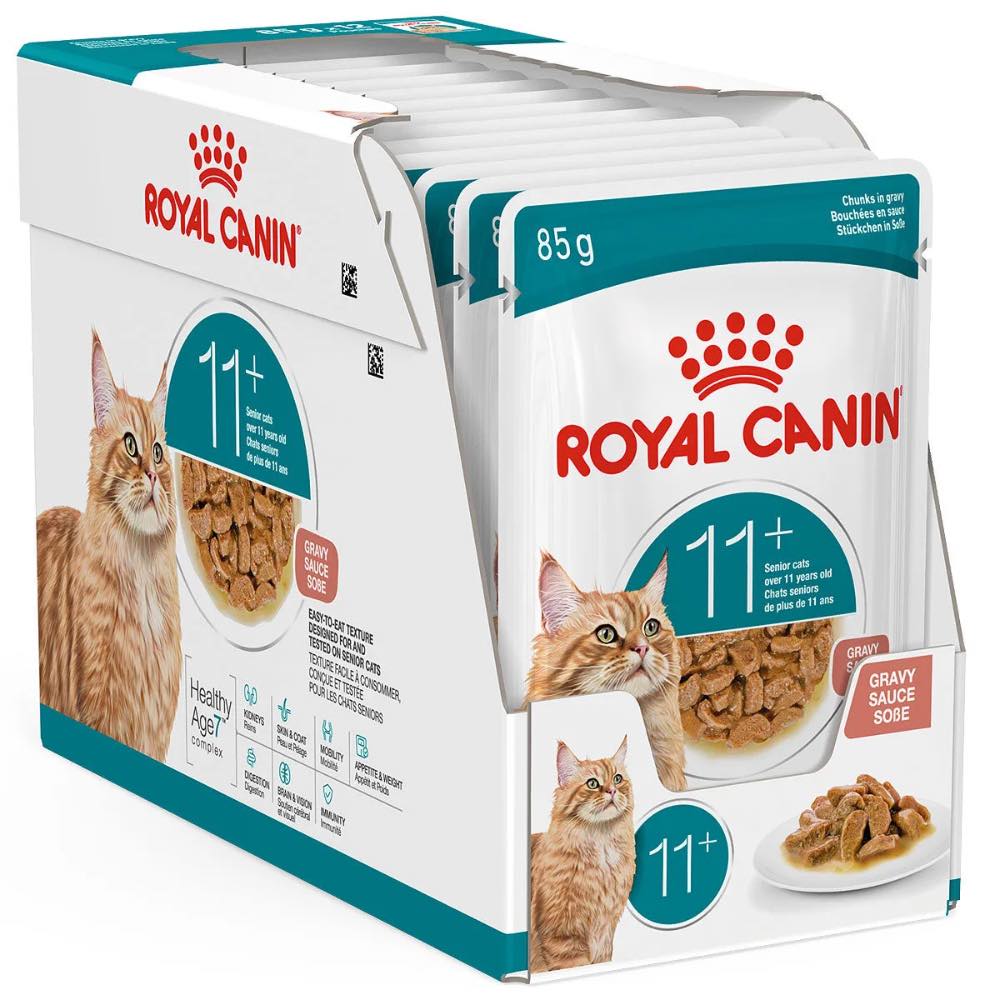 Royal Canin Ageing 11+ Senior Pouch Cat Food 85g x12 - Kohepets