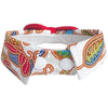 RuffCo Handcrafted Bowtie Button Collar For Cats & Dogs (White Batik)