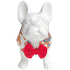 RuffCo Handcrafted Bowtie Button Collar For Cats & Dogs (White Batik)