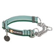 KOHE-VERSARY 10% OFF: Ruffwear Chain Reaction Reflective Martingale Dog Collar (River Rock Green)