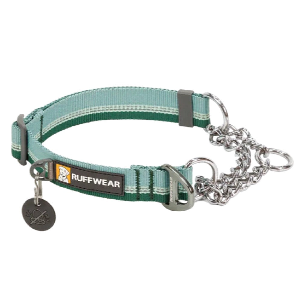 KOHE-VERSARY 10% OFF: Ruffwear Chain Reaction Reflective Martingale Dog Collar (River Rock Green)