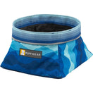KOHE-VERSARY 10% OFF: Ruffwear Quencher Artist Series Collapsible Food & Water Dog Bowl (Coastal Mountains)