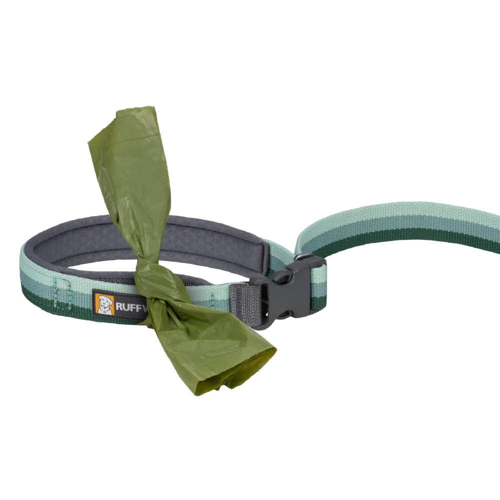 KOHE-VERSARY 10% OFF: Ruffwear Roamer Multi-Function Bungee Dog Leash (River Rock Green)