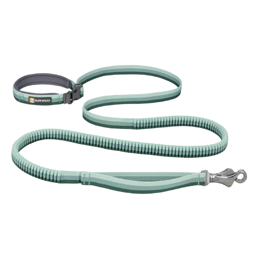 KOHE-VERSARY 10% OFF: Ruffwear Roamer Multi-Function Bungee Dog Leash (River Rock Green)