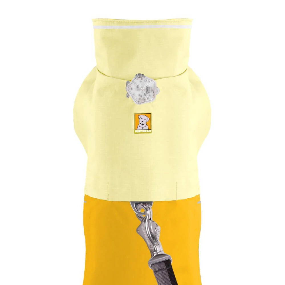 KOHE-VERSARY 10% OFF: Ruffwear Sun Shower Reflective Lightweight Dog Raincoat (Mineral Yellow)