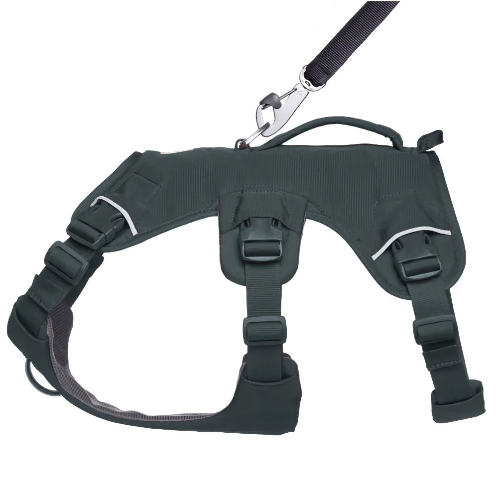 KOHE-VERSARY 10% OFF: Ruffwear Web Master Secure Multi-Function Handled Dog Harness (Basalt Gray)