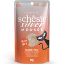 Schesir Silver Mousse Salmon & Chicken Grain-Free Senior Pouch Cat Food 80g