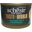 35% OFF: Schesir Taste The World Chicken With Carbonara Adult Canned Dog Food 150g