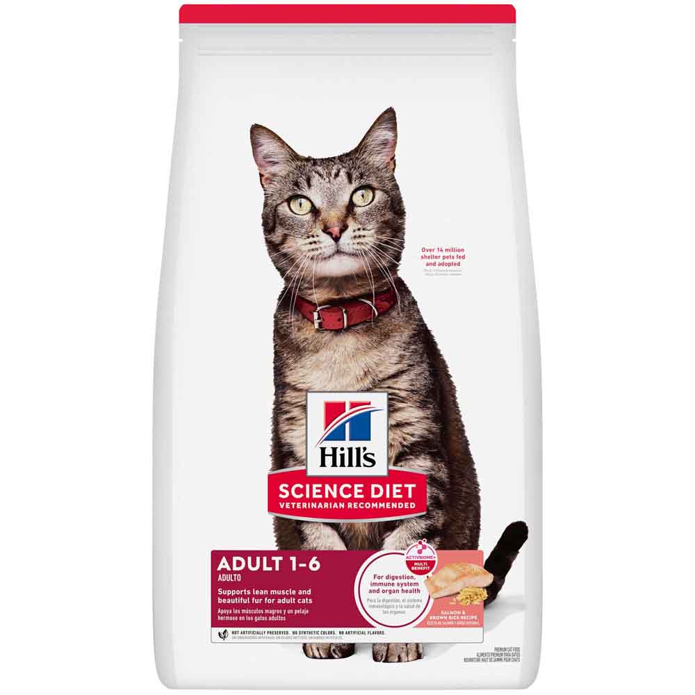 Science Diet Adult Salmon & Brown Rice Dry Cat Food 3.5lb - Kohepets