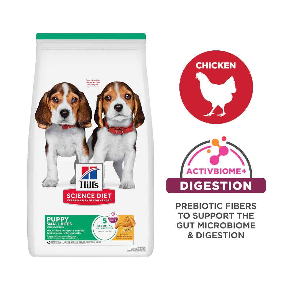 Science Diet Puppy Chicken & Brown Rice Small Bites Dry Dog Food - Kohepets