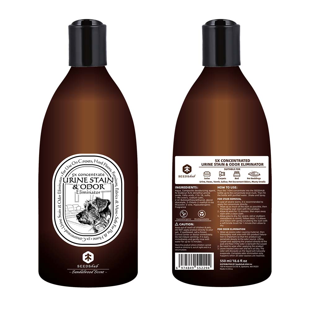 SEEDShub 5x Concentrate Urine Stain & Odor Eliminator - Kohepets