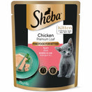 20% OFF: Sheba Chicken Premium Loaf for Kitten Pouch FIne Cat Food 70g x 12