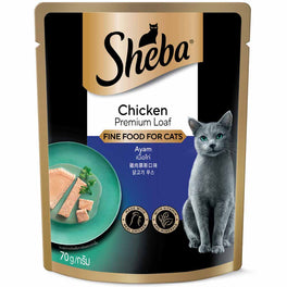 20% OFF: Sheba Chicken Premium Loaf Pouch Cat Food 70g x 12