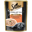 20% OFF: Sheba Chicken with Tuna in Gravy Pouch Fine Cat Food 70g x 12