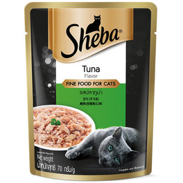 20% OFF: Sheba Tuna Pouch Cat Food 70g x 12