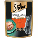 20% OFF: Sheba Tuna & Salmon Pouch Cat Food 70g x 12