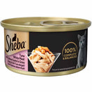 Sheba Tuna White Meat with Salmon Surimi In Gravy Adult Canned Cat Food 85g x 24