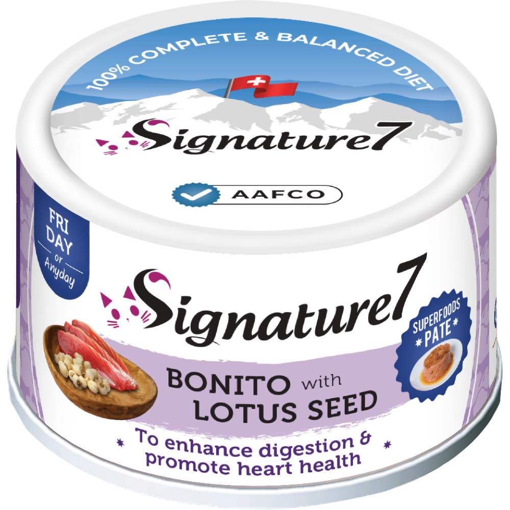 18% OFF: Signature7 Bonito With Lotus Seed Pate (Fri) Canned Cat Food 80g