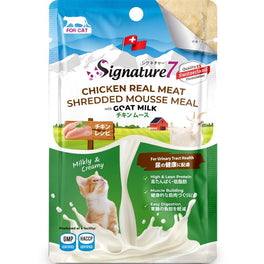Signature7 Chicken Shredded Mousse With Goat Milk For Urinary Tract Health Pouch Cat Food 70g x 12 - Kohepets