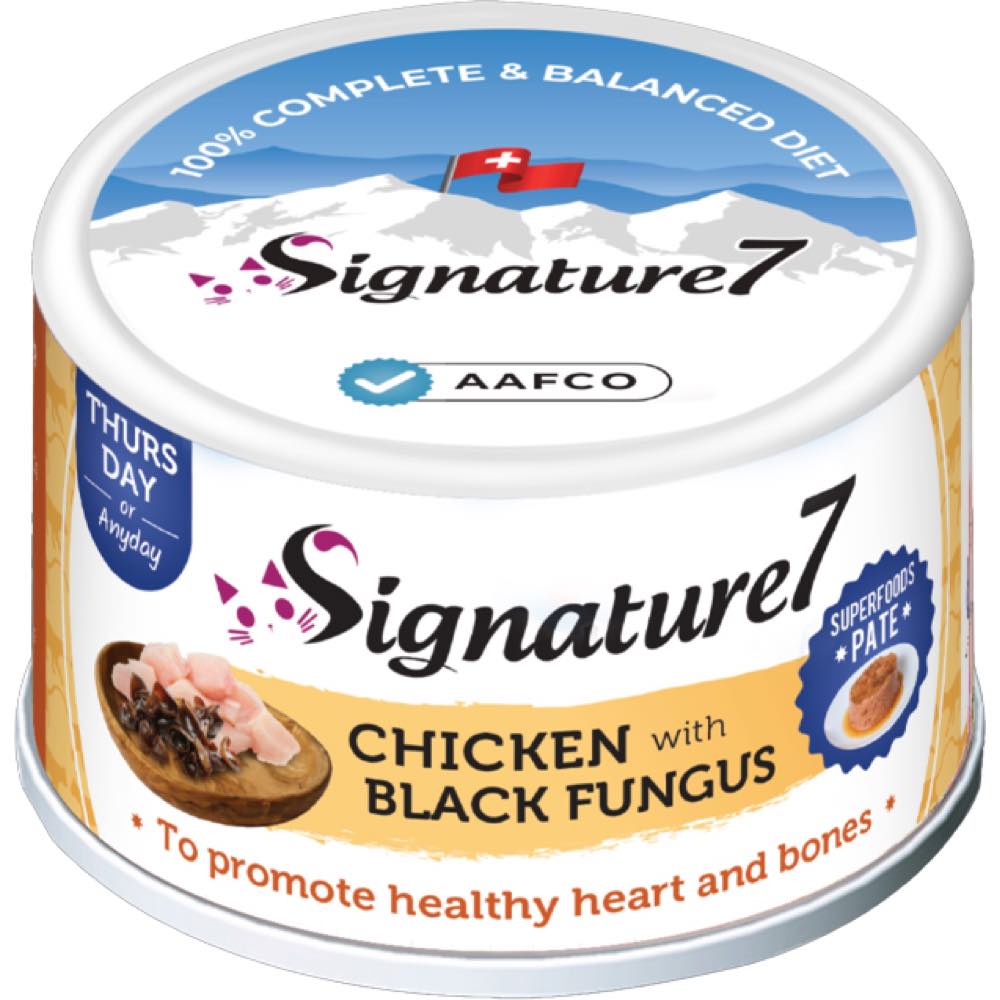 Signature7 Chicken With Black Fungus Pate (Thurs) Cat Canned Food 80g ...
