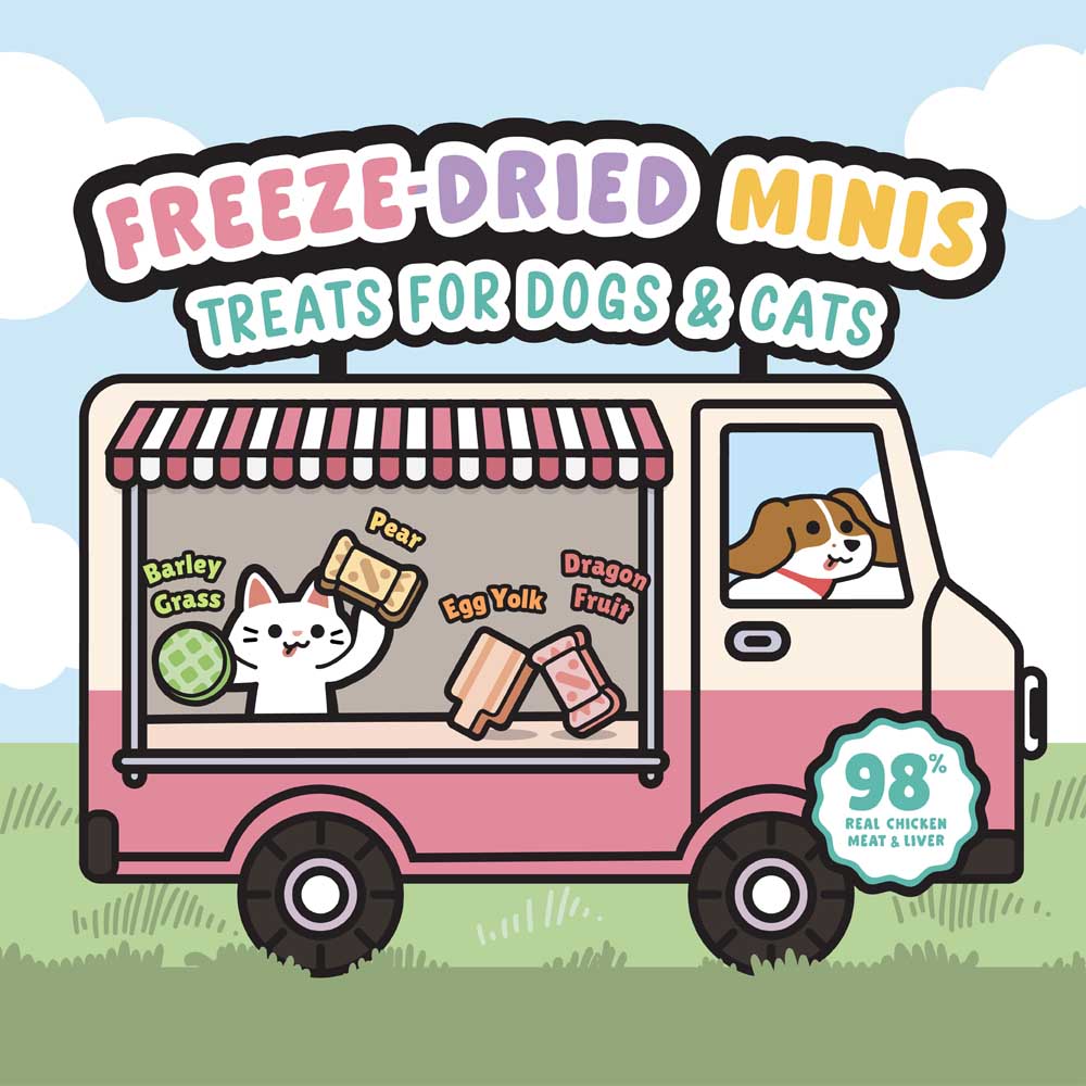 10% OFF: Singapaw Candy, Waffle & Ice Cream Freeze-Dried Mini Snacks Treats For Cats & Dogs 40g