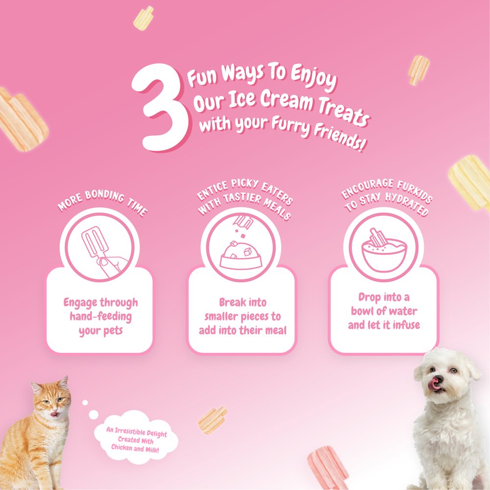$3 OFF (Exp1May26): Singapaw Ice Cream Chicken With Beef & Cranberry Grain-Free Freeze-Dried Treats For Cats & Dogs 48g