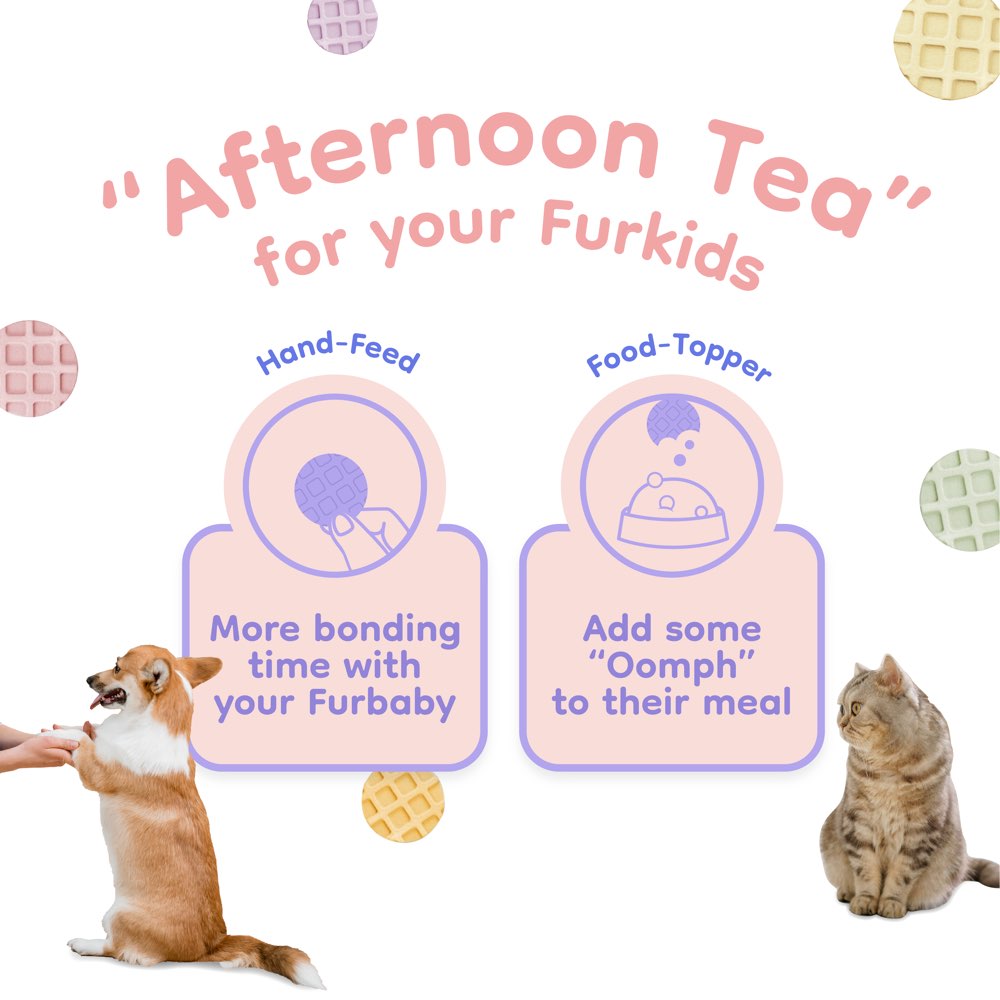 18% OFF: Singapaw Waffle Chicken & Cranberry Grain-Free Freeze-Dried Treats For Cats & Dogs 120g