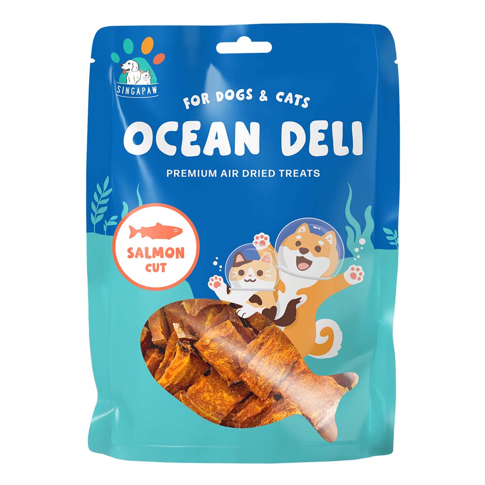 Singapaw Wild Alaskan Salmon Prime Cut Air-Dried Dog Treats 70g