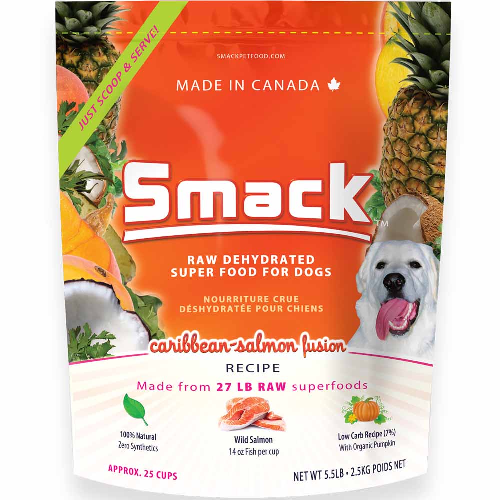 Smack Carribean Salmon Fusion Raw Dehydrated Dog Food