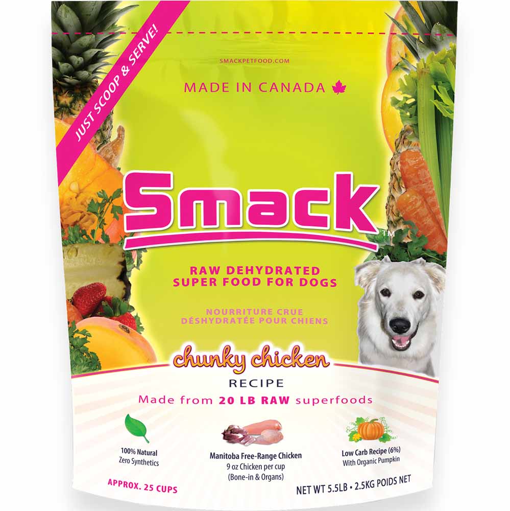 Smack Chunky Chicken Raw Dehydrated Dog Food