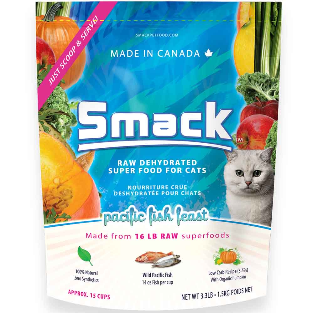 Smack Pacific Fish Feast Raw Dehydrated Cat Food