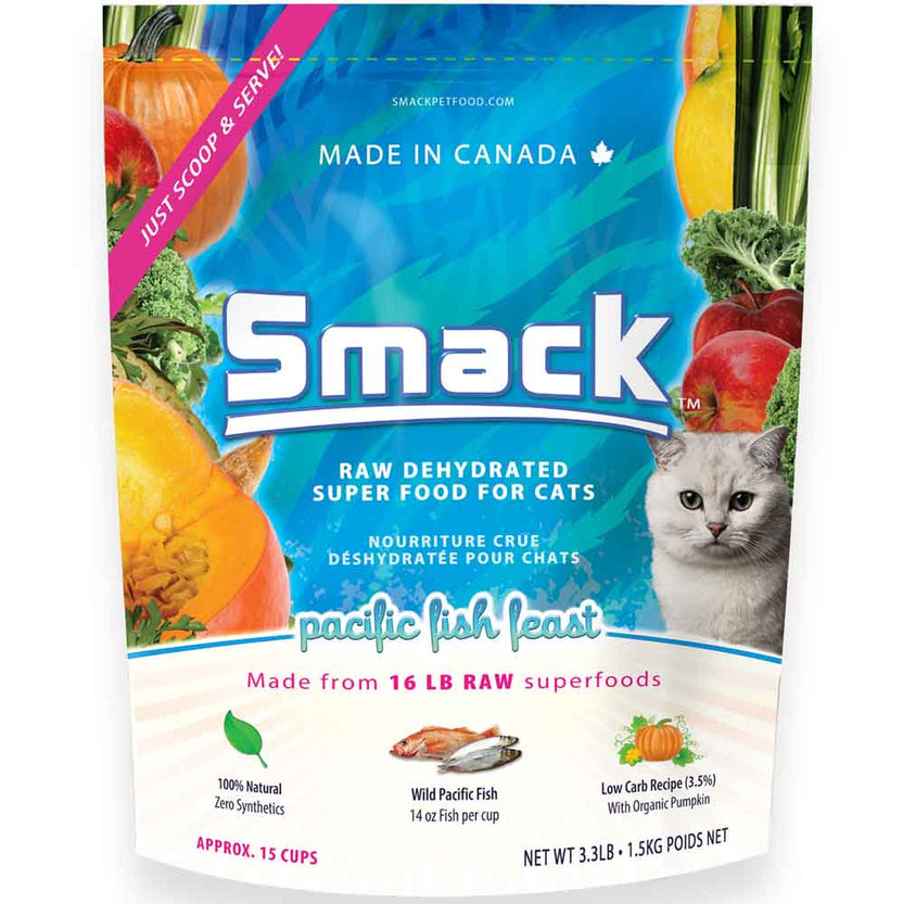 Smack Pacific Fish Feast Raw Dehydrated Cat Food | Kohepets