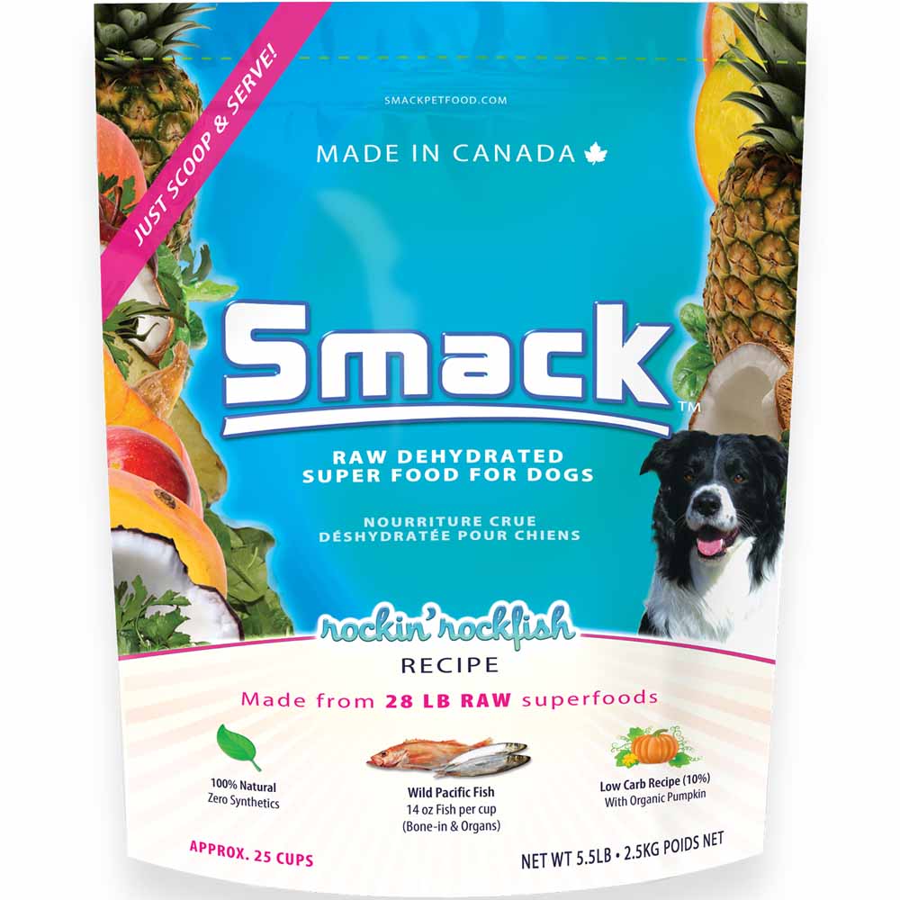 Smack Rockin Rockfish Raw Dehydrated Dog Food