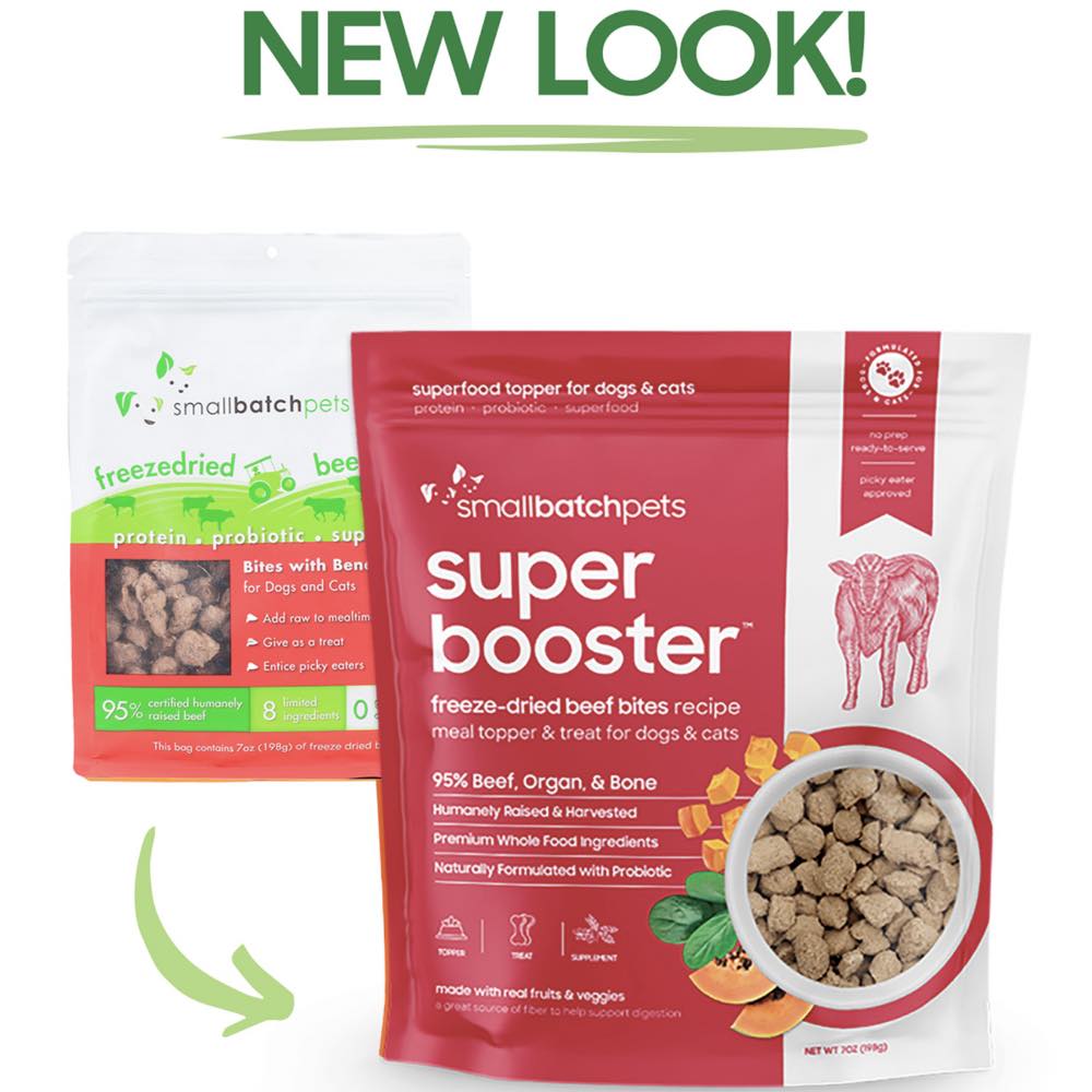 Smallbatch Super Booster Freeze Dried Beef Bites Cat & Dog Treats 7oz