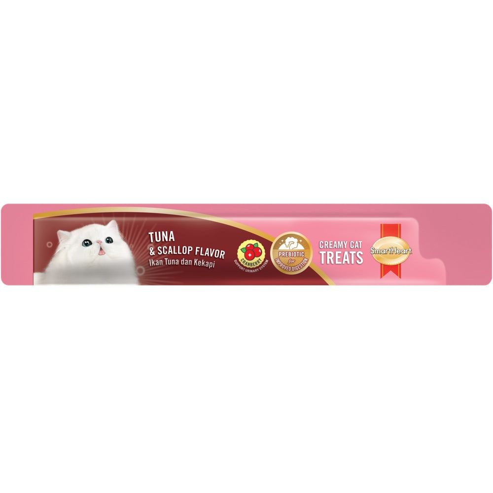 Smartheart Cranberry Tuna & Scallop Creamy Cat Treats 60g