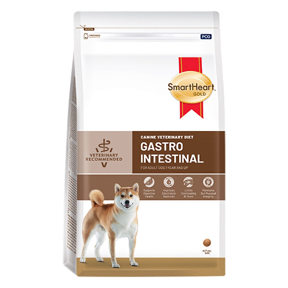 SmartHeart Gold Canine Veterinary Diet Gastrointestinal Adult Dry Dog Food 1.5kg (Exp 13Feb26)