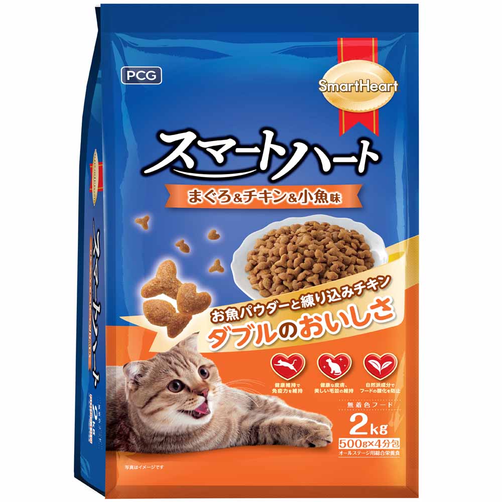 Smartheart Plus Adult Dry Cat Food 2kg - Kohepets