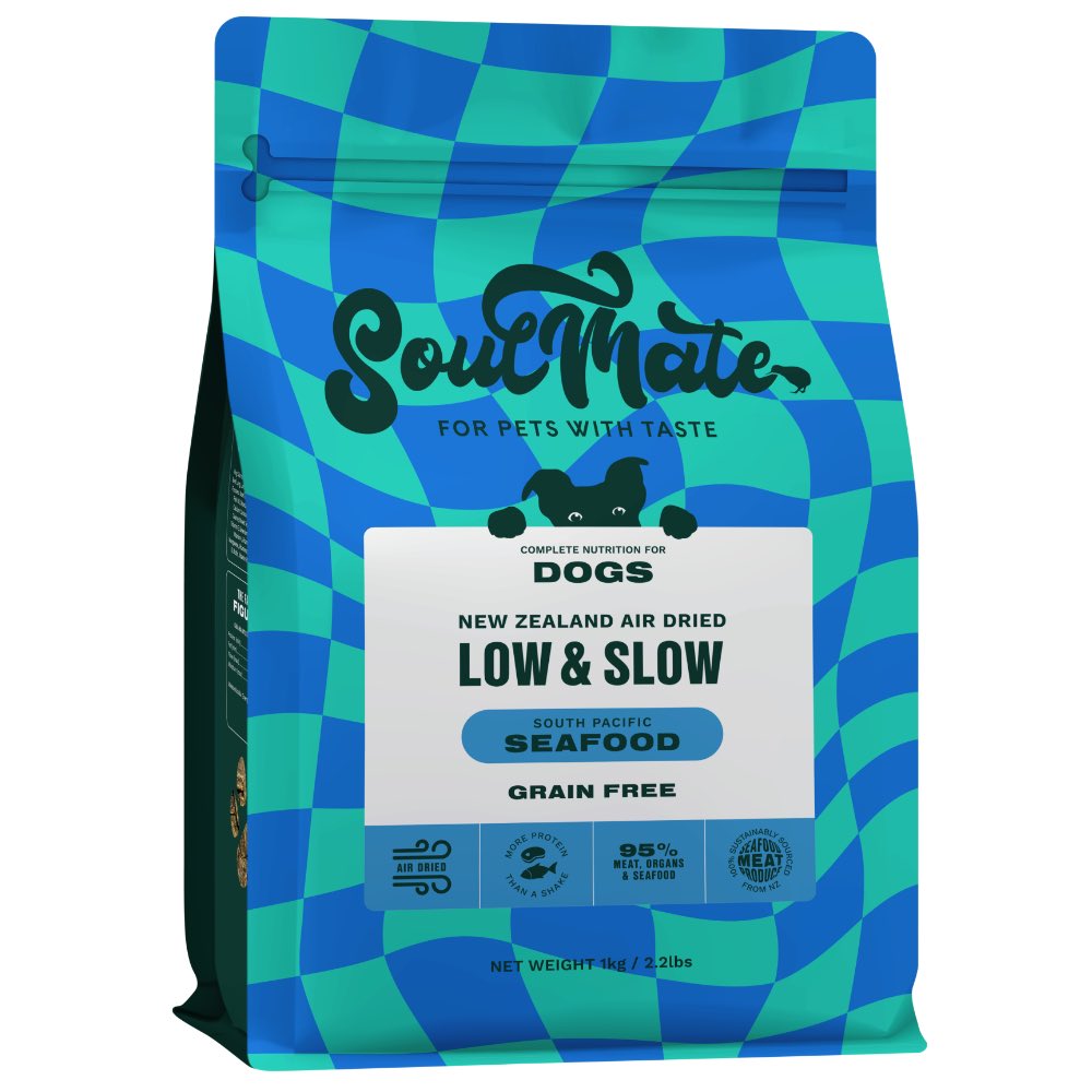 SoulMate LOW & SLOW 猫 エアドライシーフード500g×3袋 35% OFF: SoulMate Low & Slow New Zealand Seafood Grain Free Air