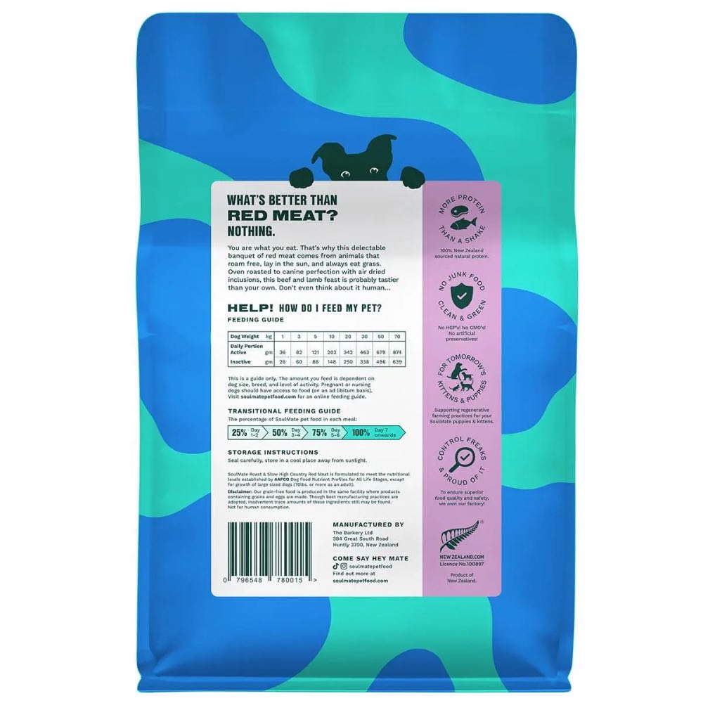 35% OFF: SoulMate Roast & Slow New Zealand Red Meat Roasted & Air Dried Dog Food