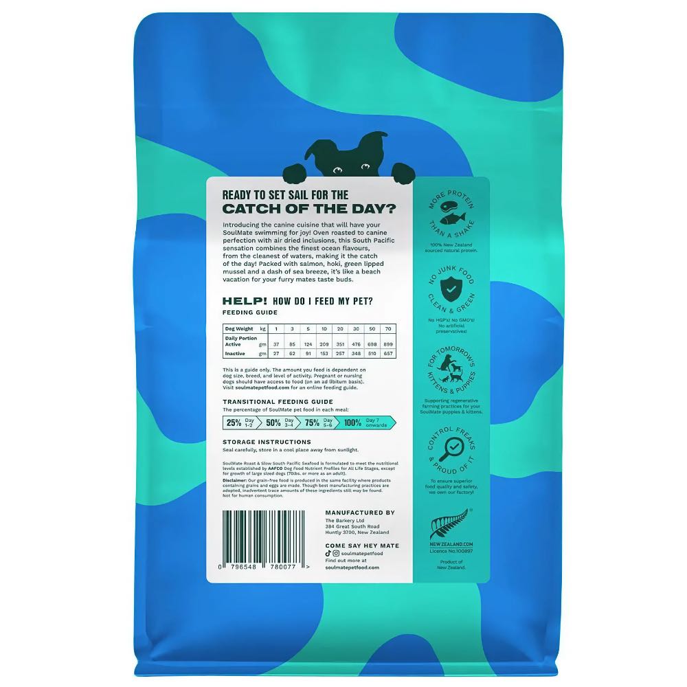 35% OFF: SoulMate Roast & Slow New Zealand Seafood Roasted & Air Dried Dog Food