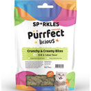 3 FOR $8.80: Sparkles Purrfectlicious Crunchy & Creamy Bites Krill & Catnip Cat Treats 50g