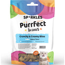 3 FOR $8.80: Sparkles Purrfectlicious Crunchy & Creamy Bites Salmon Cat Treats 50g