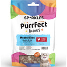 3 FOR $8.80: Sparkles Purrfectlicious Meaty Bites Chicken & Cod Sandwich Bites Cat Treats 50g
