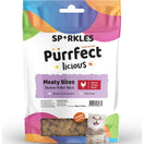 3 FOR $8.80: Sparkles Purrfectlicious Meaty Bites Chicken Griller Bites Cat Treats 50g
