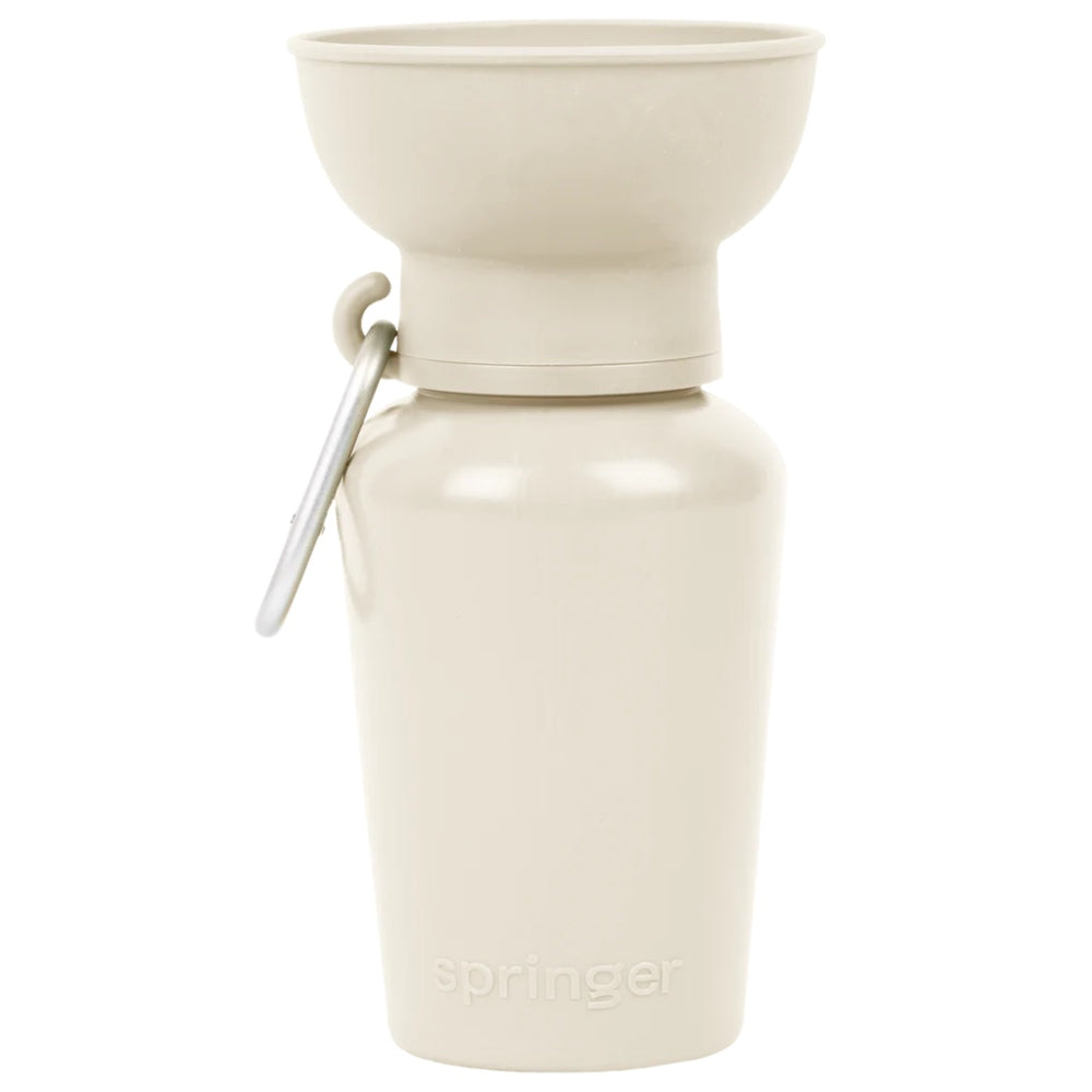 Springer Flip Dog Travel Water Bottle 590ml (Oat)